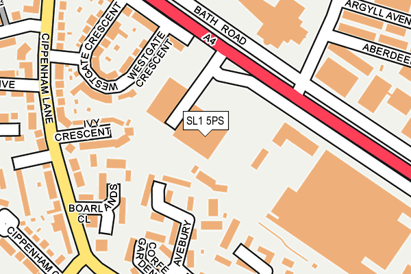 SL1 5PS map - OS OpenMap – Local (Ordnance Survey)