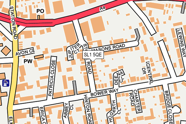 SL1 5QE map - OS OpenMap – Local (Ordnance Survey)
