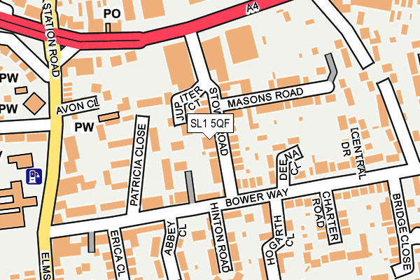 SL1 5QF map - OS OpenMap – Local (Ordnance Survey)