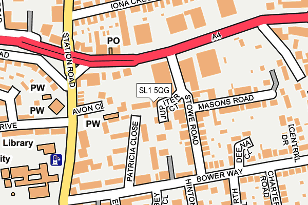 SL1 5QG map - OS OpenMap – Local (Ordnance Survey)