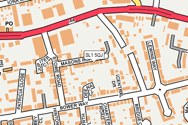 SL1 5QJ map - OS OpenMap – Local (Ordnance Survey)