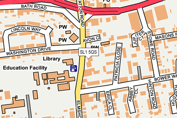 SL1 5QS map - OS OpenMap – Local (Ordnance Survey)