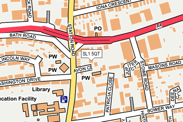 SL1 5QT map - OS OpenMap – Local (Ordnance Survey)