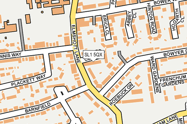 SL1 5QX map - OS OpenMap – Local (Ordnance Survey)