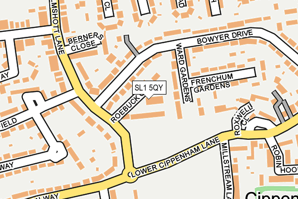 SL1 5QY map - OS OpenMap – Local (Ordnance Survey)