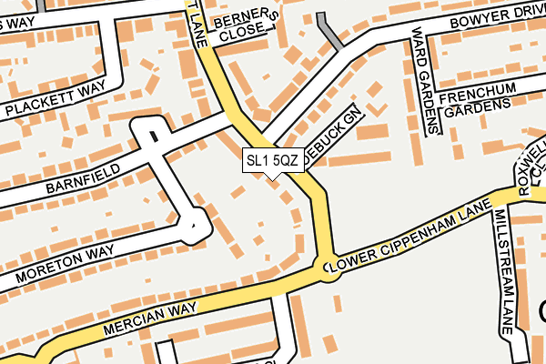 SL1 5QZ map - OS OpenMap – Local (Ordnance Survey)
