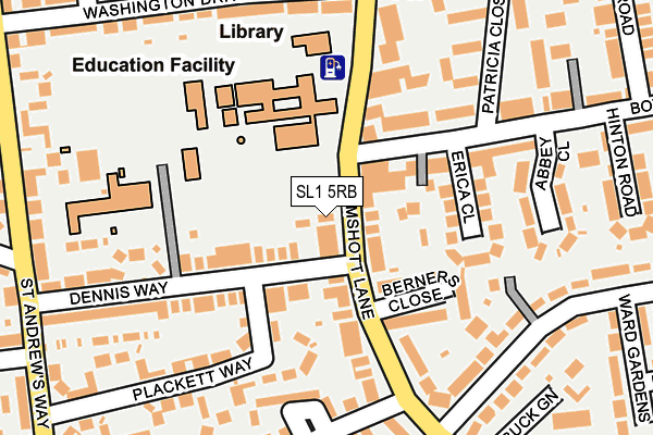 SL1 5RB map - OS OpenMap – Local (Ordnance Survey)