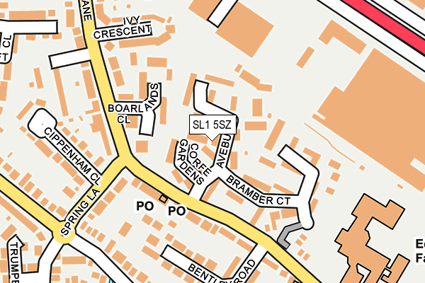 SL1 5SZ map - OS OpenMap – Local (Ordnance Survey)