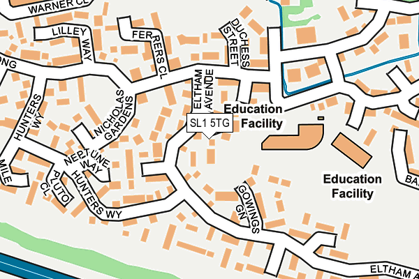 SL1 5TG map - OS OpenMap – Local (Ordnance Survey)