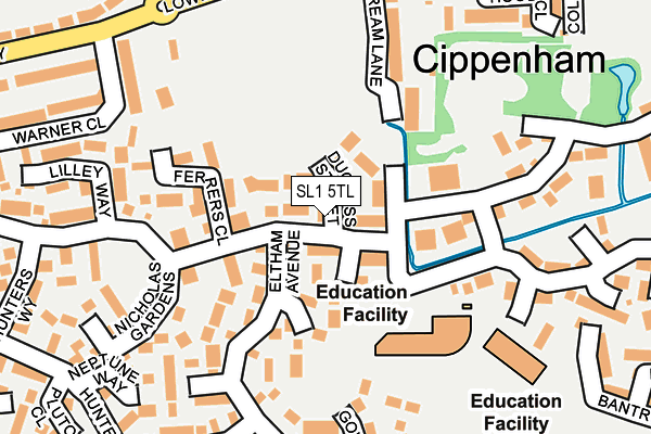 SL1 5TL map - OS OpenMap – Local (Ordnance Survey)