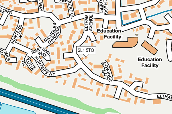 SL1 5TQ map - OS OpenMap – Local (Ordnance Survey)