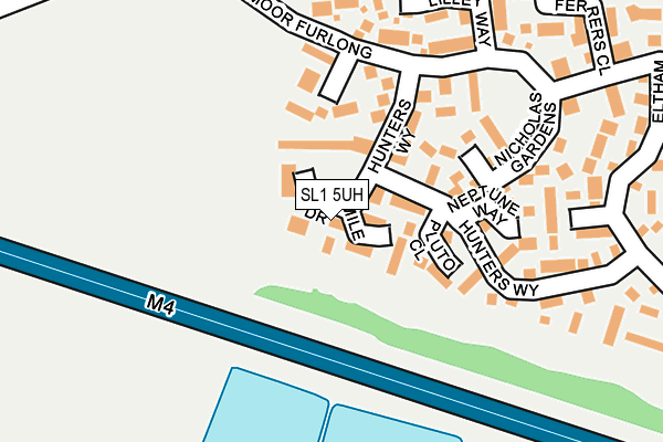 SL1 5UH map - OS OpenMap – Local (Ordnance Survey)