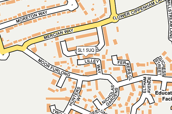 SL1 5UQ map - OS OpenMap – Local (Ordnance Survey)