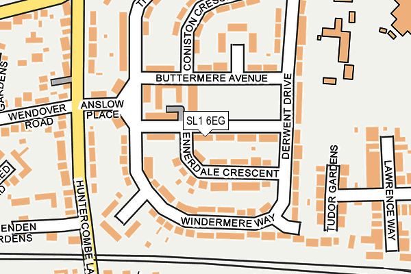 SL1 6EG map - OS OpenMap – Local (Ordnance Survey)