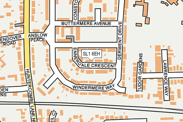 SL1 6EH map - OS OpenMap – Local (Ordnance Survey)