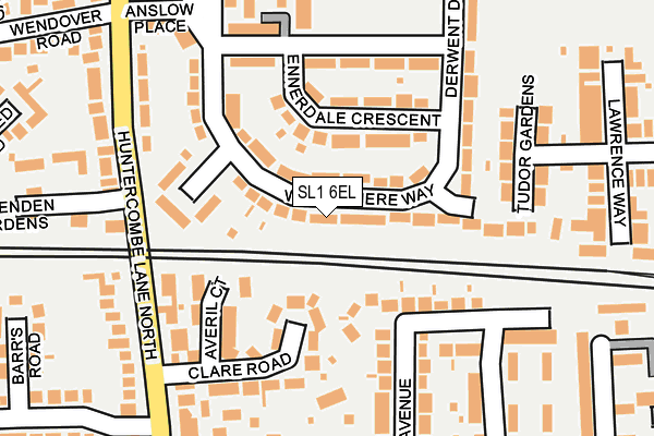 SL1 6EL map - OS OpenMap – Local (Ordnance Survey)