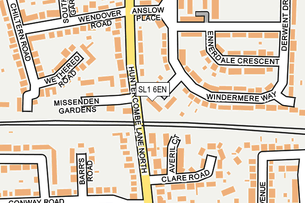 SL1 6EN map - OS OpenMap – Local (Ordnance Survey)