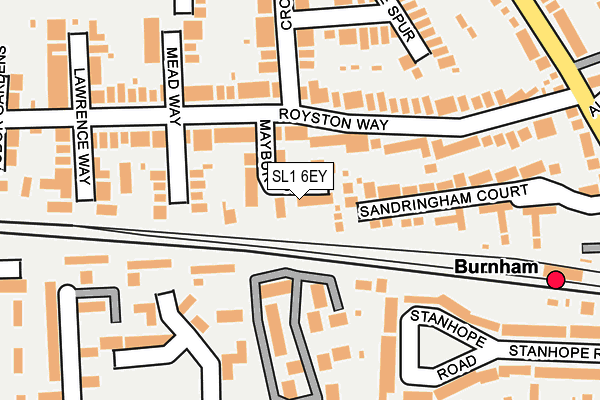 SL1 6EY map - OS OpenMap – Local (Ordnance Survey)