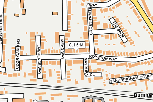 SL1 6HA map - OS OpenMap – Local (Ordnance Survey)