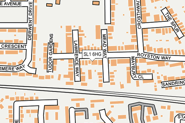 SL1 6HG map - OS OpenMap – Local (Ordnance Survey)