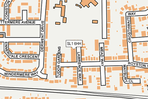 SL1 6HH map - OS OpenMap – Local (Ordnance Survey)
