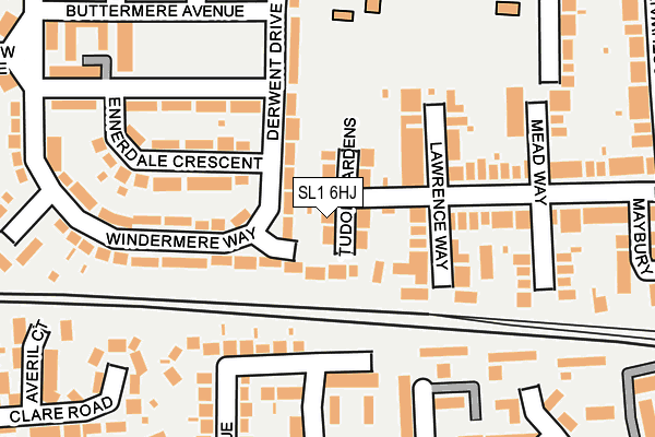 SL1 6HJ map - OS OpenMap – Local (Ordnance Survey)