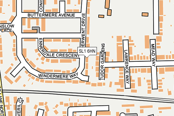 SL1 6HN map - OS OpenMap – Local (Ordnance Survey)