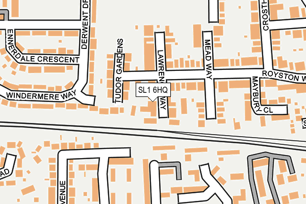 SL1 6HQ map - OS OpenMap – Local (Ordnance Survey)