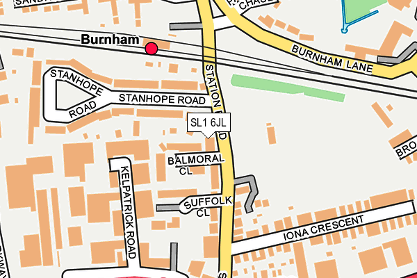 SL1 6JL map - OS OpenMap – Local (Ordnance Survey)