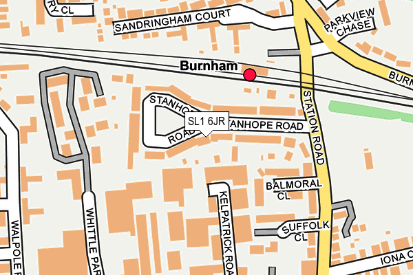 SL1 6JR map - OS OpenMap – Local (Ordnance Survey)