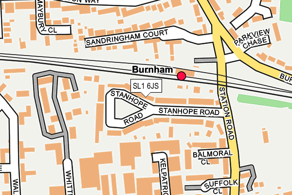 SL1 6JS map - OS OpenMap – Local (Ordnance Survey)