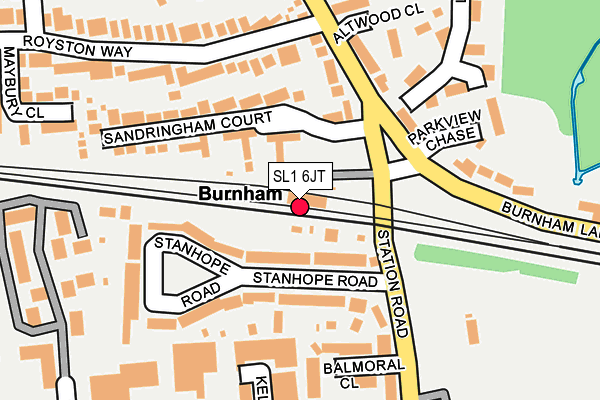 SL1 6JT map - OS OpenMap – Local (Ordnance Survey)