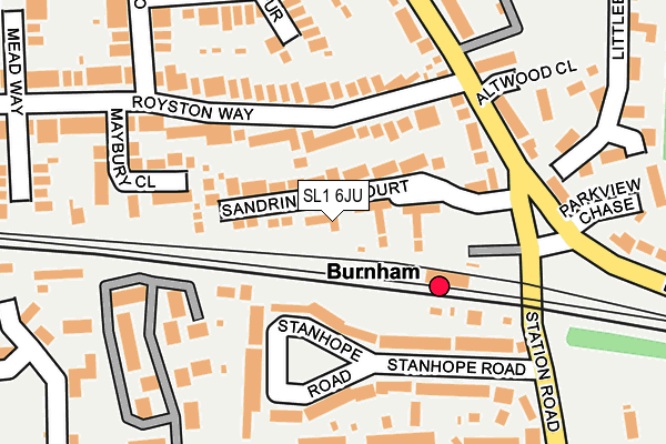 SL1 6JU map - OS OpenMap – Local (Ordnance Survey)