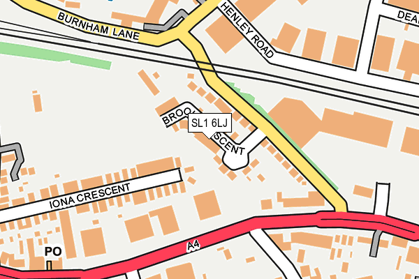 SL1 6LJ map - OS OpenMap – Local (Ordnance Survey)