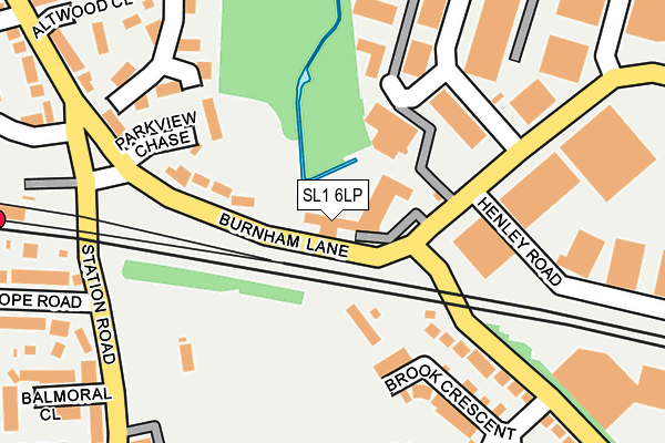 SL1 6LP map - OS OpenMap – Local (Ordnance Survey)