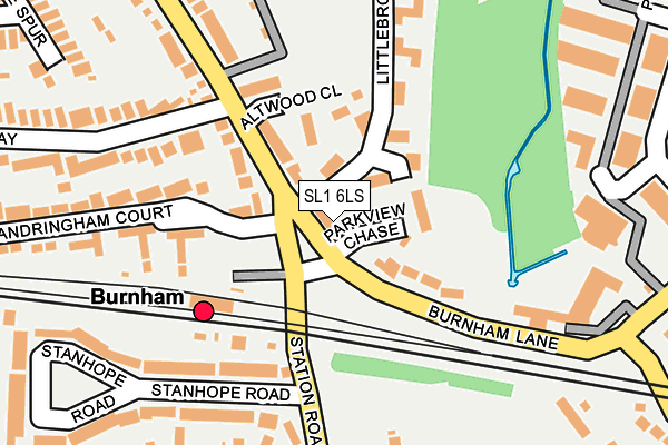 SL1 6LS map - OS OpenMap – Local (Ordnance Survey)