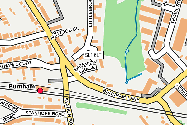 SL1 6LT map - OS OpenMap – Local (Ordnance Survey)