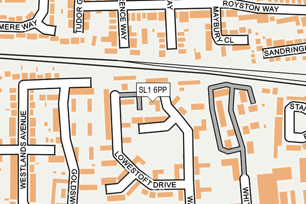 SL1 6PP map - OS OpenMap – Local (Ordnance Survey)