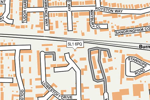 SL1 6PQ map - OS OpenMap – Local (Ordnance Survey)