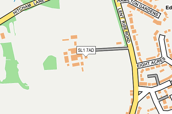 SL1 7AD map - OS OpenMap – Local (Ordnance Survey)