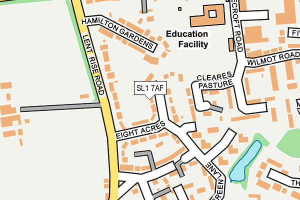 SL1 7AF map - OS OpenMap – Local (Ordnance Survey)