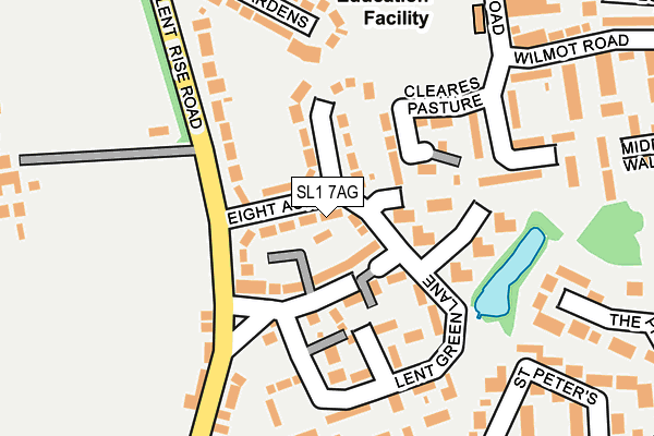 SL1 7AG map - OS OpenMap – Local (Ordnance Survey)