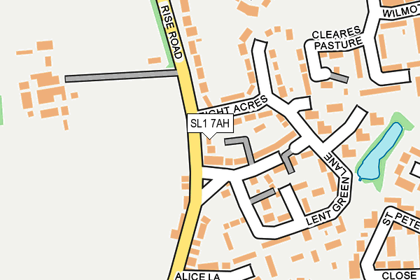 SL1 7AH map - OS OpenMap – Local (Ordnance Survey)