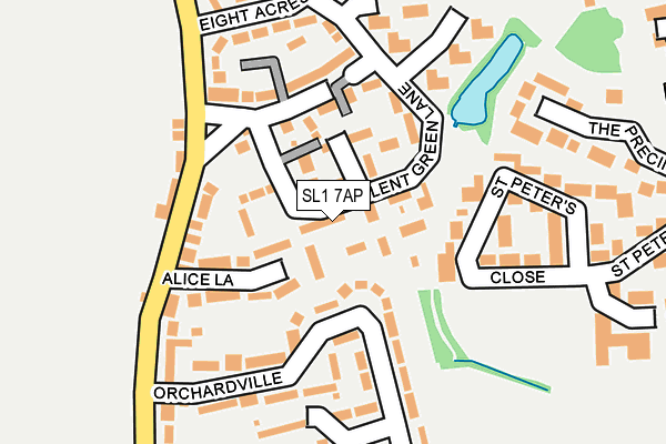 SL1 7AP map - OS OpenMap – Local (Ordnance Survey)