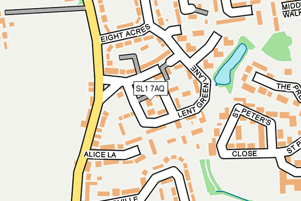 SL1 7AQ map - OS OpenMap – Local (Ordnance Survey)