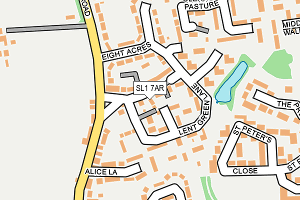 SL1 7AR map - OS OpenMap – Local (Ordnance Survey)