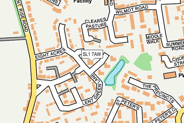 SL1 7AW map - OS OpenMap – Local (Ordnance Survey)