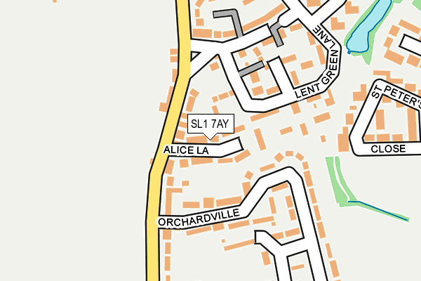 SL1 7AY map - OS OpenMap – Local (Ordnance Survey)