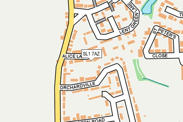 SL1 7AZ map - OS OpenMap – Local (Ordnance Survey)