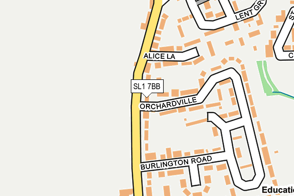SL1 7BB map - OS OpenMap – Local (Ordnance Survey)